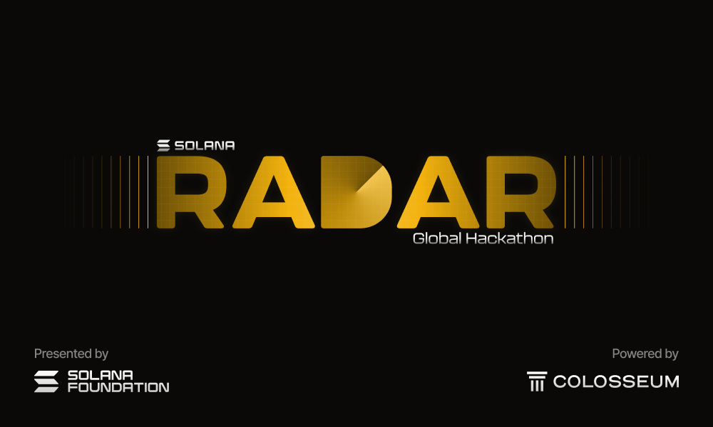 Announcing the Solana Radar Hackathon