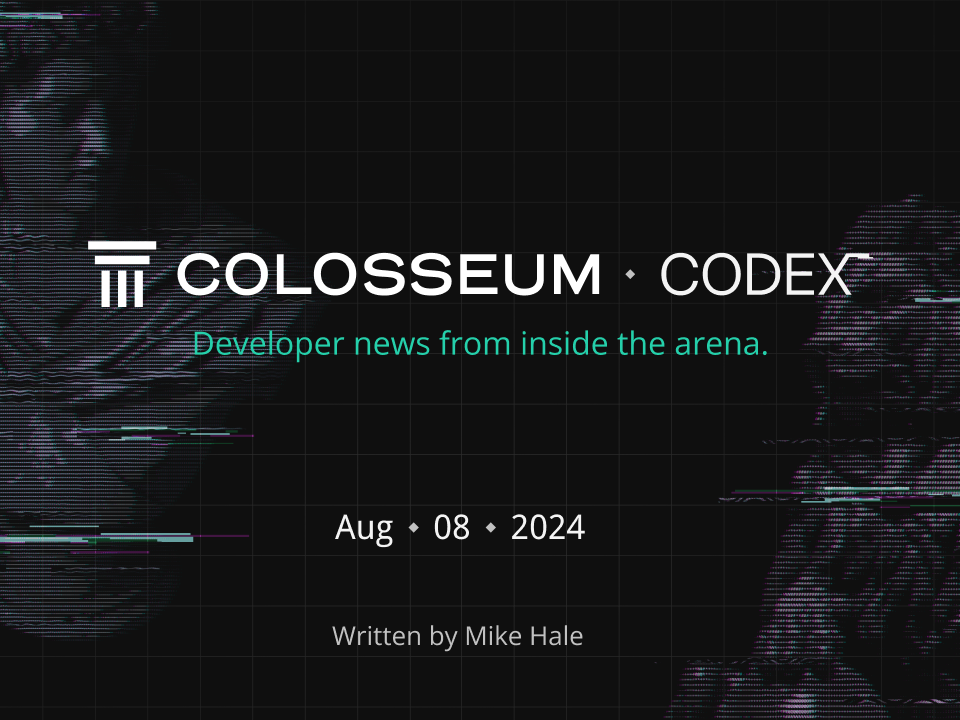 Colosseum Codex: Accelerator Demo Day, Tensor API Migration, Game Jam Winners