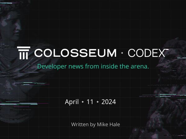 Colosseum Codex: Congestion Issues, Circle Web3 Services, Solana Changelog