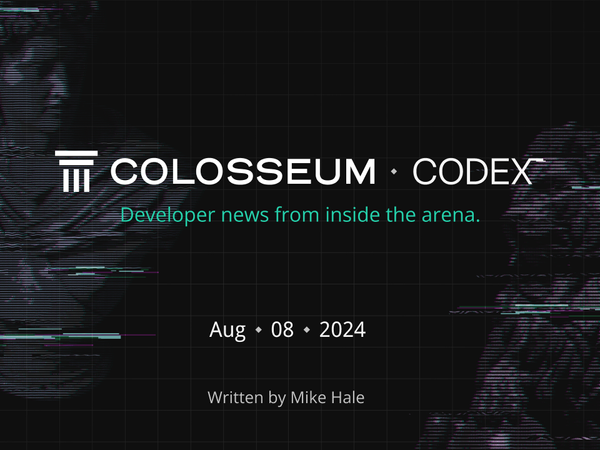 Colosseum Codex: Accelerator Demo Day, Tensor API Migration, Game Jam Winners